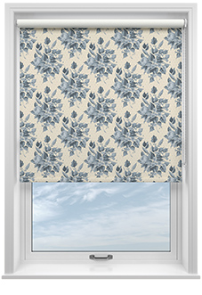 Pensford, Penn Bouquet Raffs Blue - Twist&Fit Roller Blind